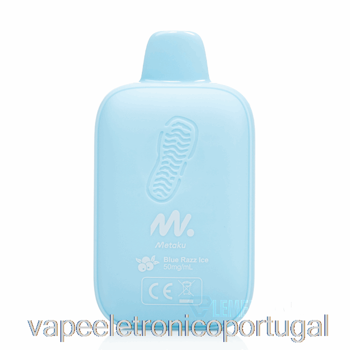 Vape Eletrônico Metaku Moonwalk 9000 Descartável Azul Razz Ice